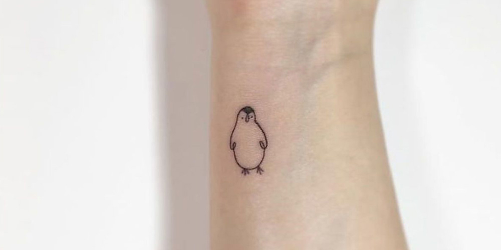 تاتو مینیمال پنگوئن