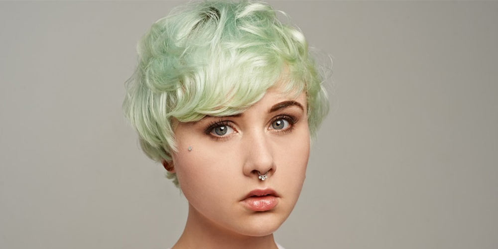 رنگ مو پاستیلی سبز