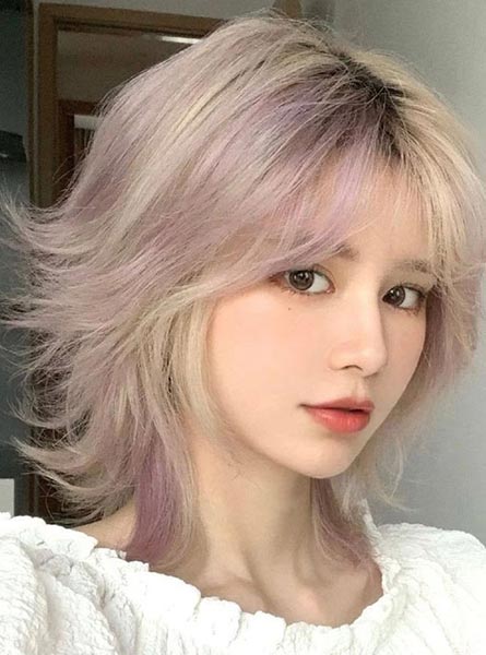 مدل موی گرگی دخترانه کره ای