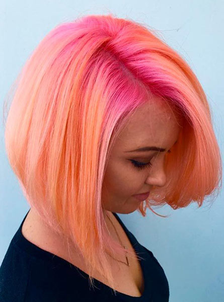 ترکیب رنگ هلویی برای مو