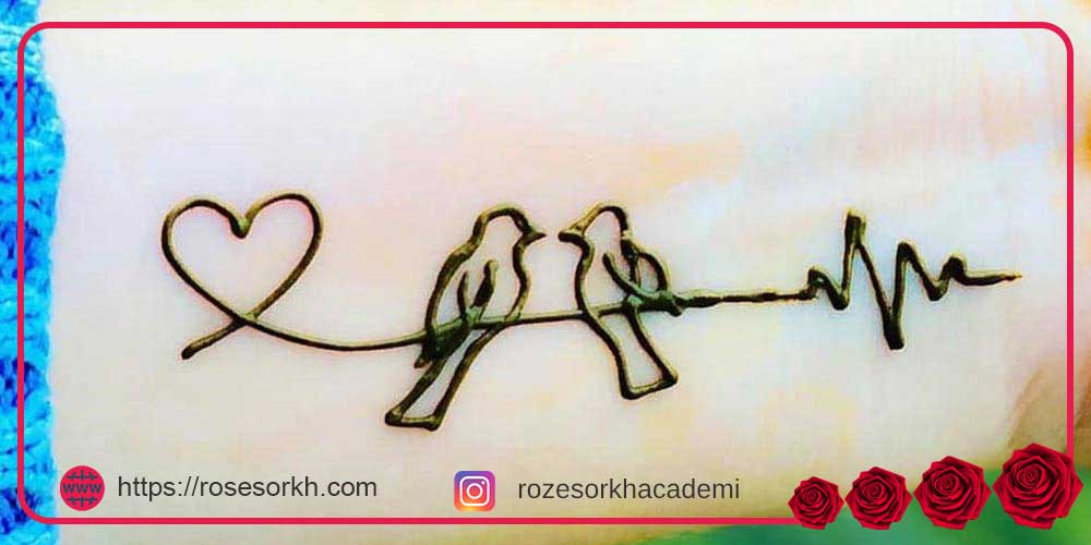 طرح حنا روی پا ساده و شیک