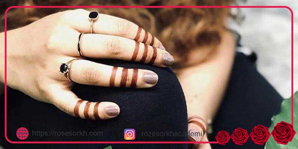 طرح حنا روی پا ساده و شیک