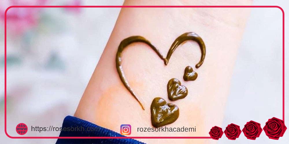 طرح حنا روی پا ساده و شیک