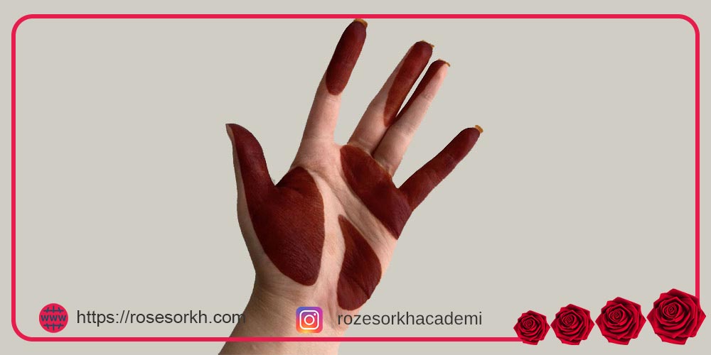 طرح حنا روی پا ساده و شیک